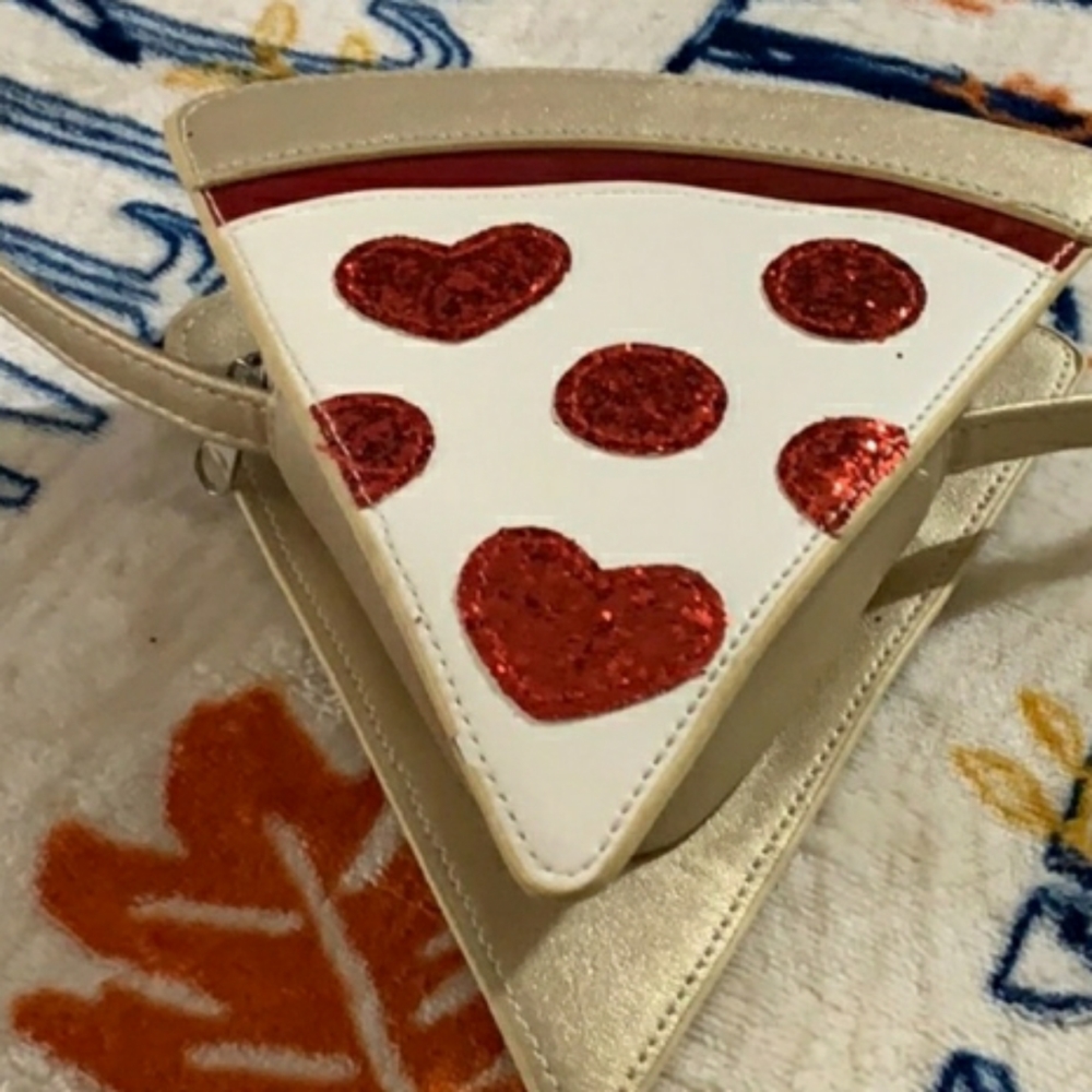 GIRLS PIZZA CROSSBODY PURSE BAG - Picture 3 of 3